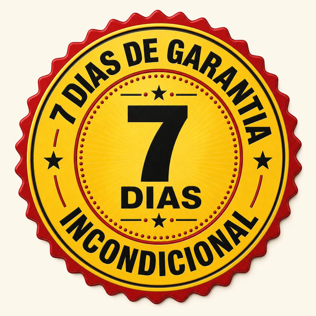Selo de garantia incondicional de 7 dias